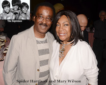 Spider Harrison and Mary Wilson of The Supremes